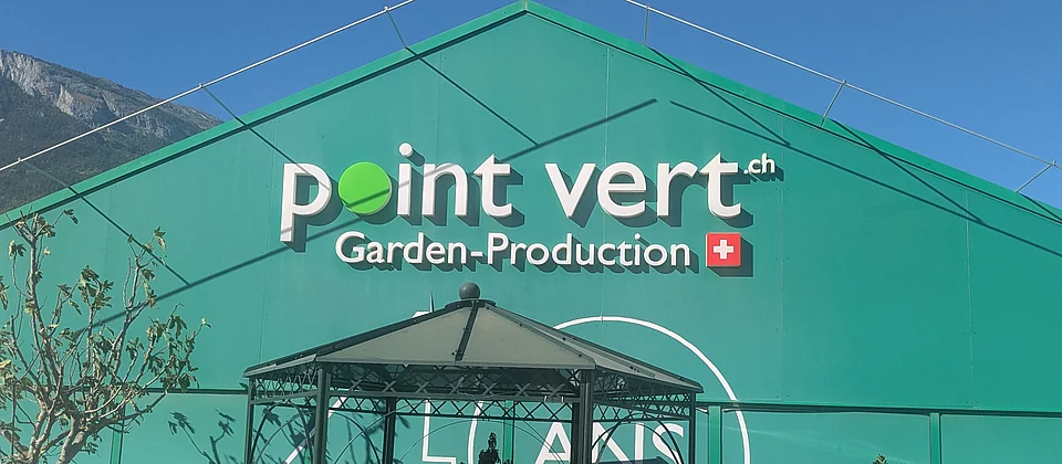 façade d'un magasin Point Vert